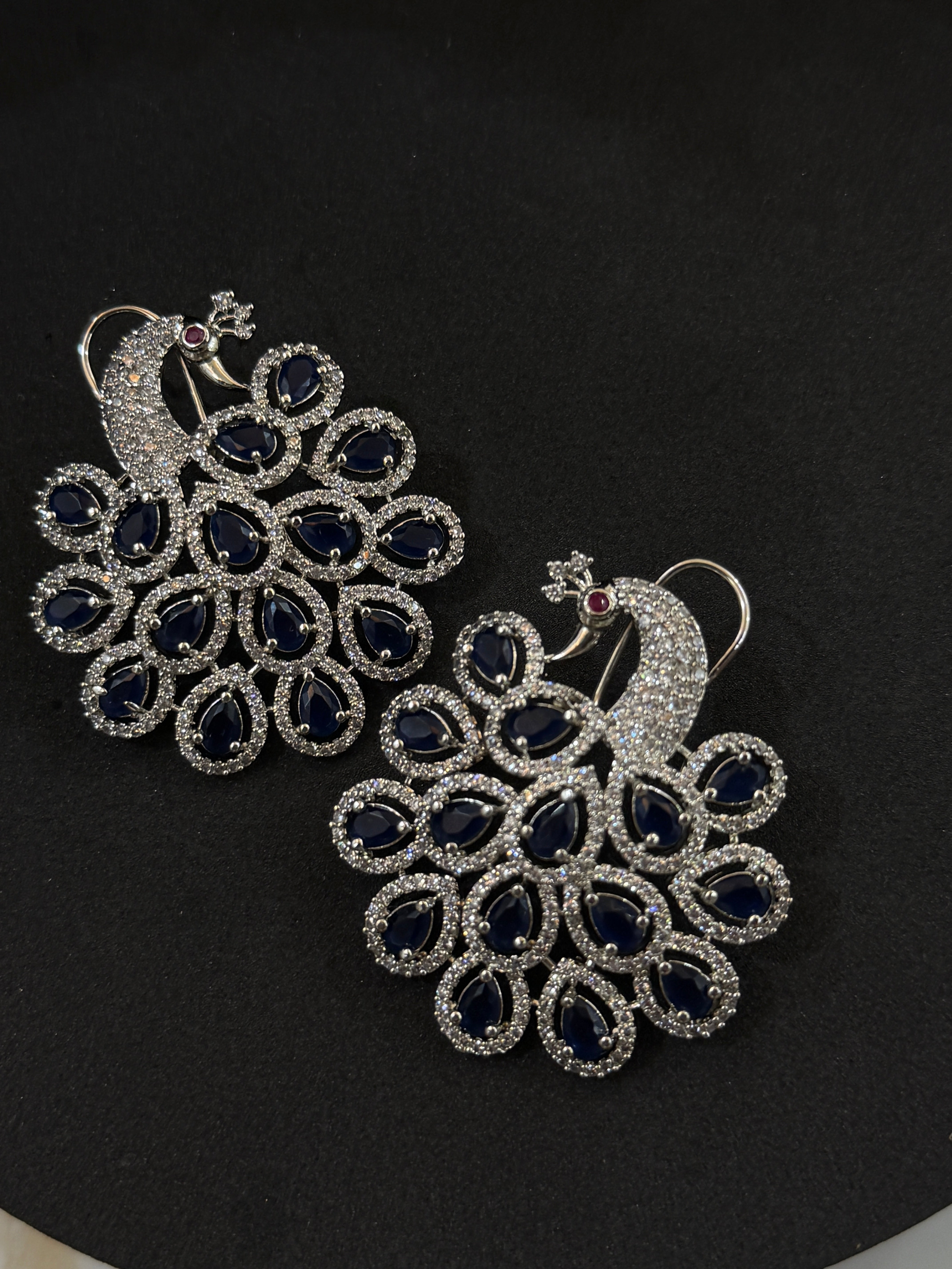 Peacock Statement Earrings